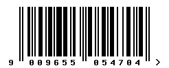 EAN barcode 9009655054704