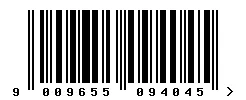 EAN barcode 9009655094045