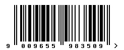 EAN barcode 9009655983509