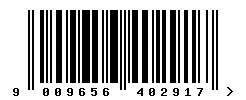 EAN barcode 9009656402917