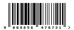 EAN barcode 9009656478721