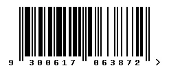 EAN barcode 9300617063872