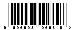 EAN 9300698000643 barcode image