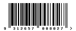 EAN 9312657008027 barcode image