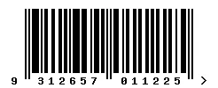 EAN barcode 9312657011225