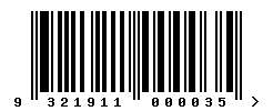 upc 9321911000035 barcode image