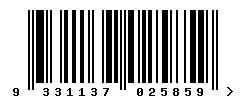 9331137025859 barcode