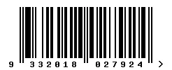 9332018027924 barcode