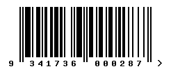 EAN barcode number 9341736000287