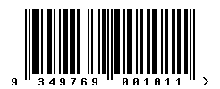 EAN barcode number 9349769001011