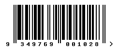 upc 9349769001028 barcode image