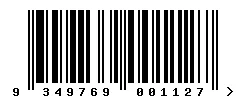 EAN barcode 9349769001127