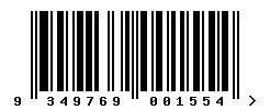 upc 9349769001554 barcode image