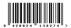EAN 9420024138274 barcode image