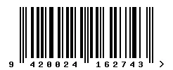 EAN 9420024162743 barcode image