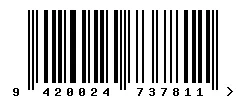 EAN barcode 9420024737811