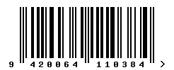 EAN 9420064110384 barcode image