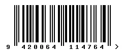 EAN 9420064114764 barcode image