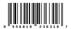 EAN barcode 9556019236318