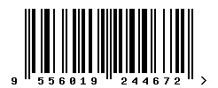 EAN barcode 9556019244672