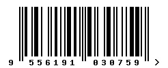 EAN 9556191030759 barcode image