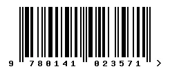 ISBN barcode 9780141023571