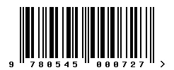 EAN barcode 9780545000727