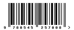 EAN barcode 9780545257008