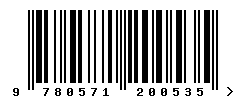 upc 9780571200535 barcode image