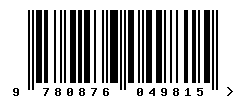 EAN barcode number 9780876049815