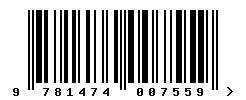 upc 9781474007559 barcode image