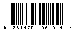 upc 9781475001044 barcode image