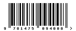 ISBN barcode 9781475094008