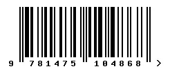 ISBN barcode 9781475104868
