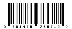 ISBN barcode 9781475785715