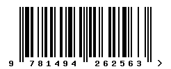 upc 9781494262563 barcode image