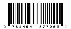 ISBN barcode 9781494377205