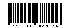 EAN barcode 9781494984106