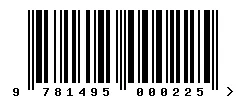 ISBN barcode 9781495000225