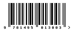 upc 9781495013003 barcode image