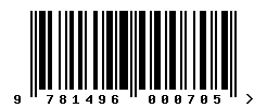 upc 9781496000705 barcode image