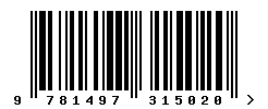 upc 9781497315020 barcode image
