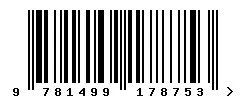 ISBN barcode 9781499178753