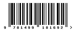 ISBN barcode 9781499181692