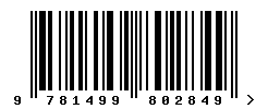 upc 9781499802849 barcode image