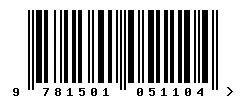 ISBN barcode 9781501051104