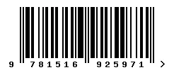 ISBN 9781516925971 barcode image