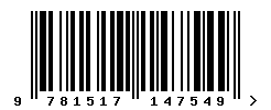 upc 9781517147549 barcode image
