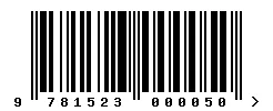 ISBN barcode 9781523000050