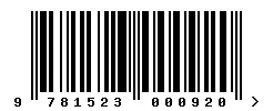 ISBN barcode 9781523000920
